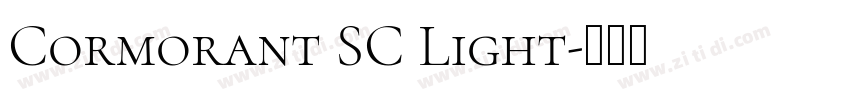 Cormorant SC Light字体转换